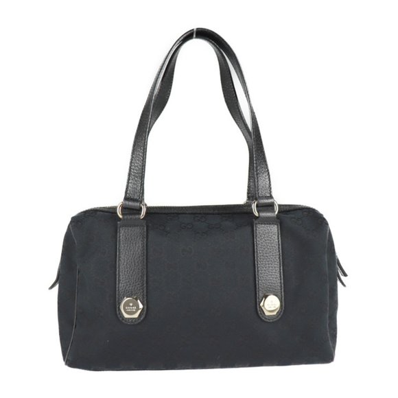 GUCCI Gucci handbag 152457 GG canvas leather black mini Boston - Picture 3 of 9